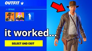 Using Indiana Jones to CHEAT in Fortnite Fashion Shows!