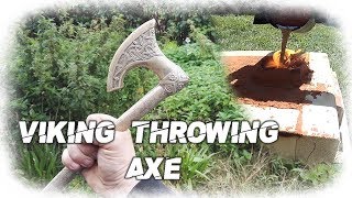 Brass Viking Throwing Axe Casting
