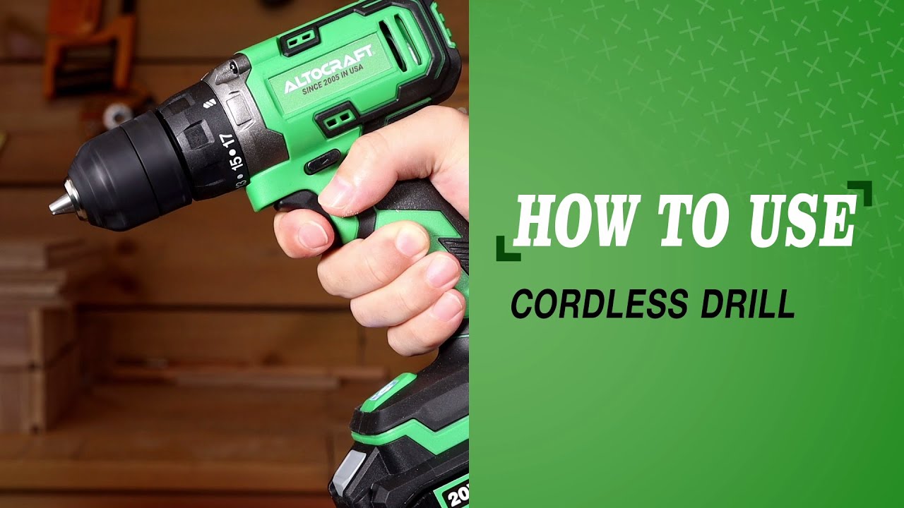 How to Use a Cordless Hand Drill/Driver | 1 Minute Power Tool Tutorial ...