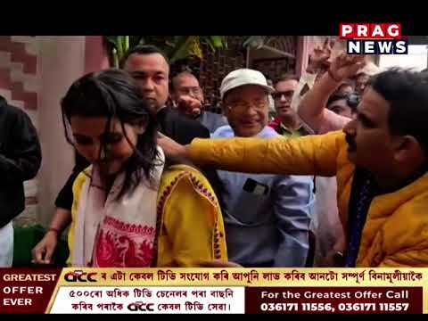 সমষ্টিয়ে সমষ্টিয়ে তুংগত উঠিছে নিৰ্বাচনী প্ৰচাৰ ; বোকাখাতত আগ্ৰাসী প্ৰচাৰ অখিল গগৈৰ
