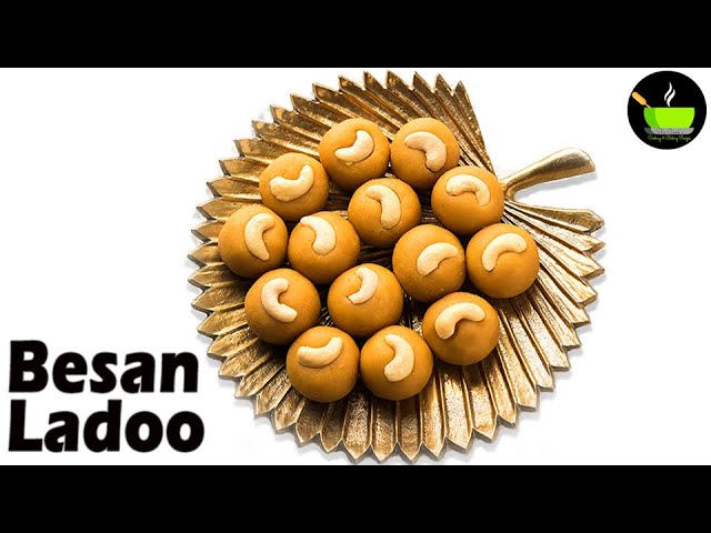 Besan Ladoo Recipe | How to make besan ladoo | Besan Ke Laddu | Halwai Style Besan Ladoo Recipe | She Cooks