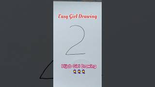 Easy Hijab Girl Drawing For Beginners