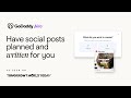 GoDaddy Airo®: Have social posts planned and written for you