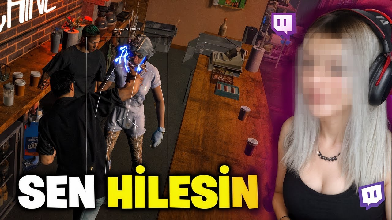 Fivem KAFE SAHİBİ KIZ YAYINCIYI HİLE İLE TROLLEDİM (Fivem Hile Troll)