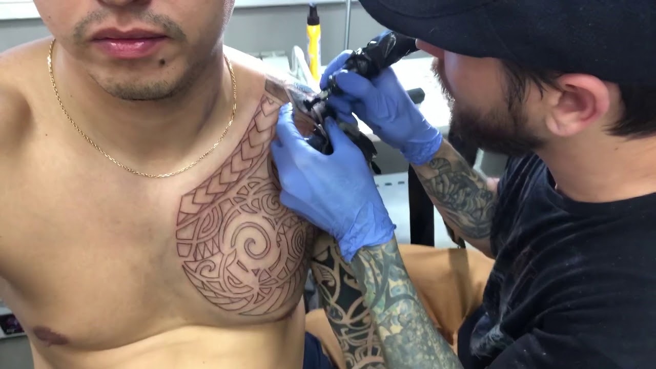 ТАТУ ДРАКОН ДЛЯ ДЕВУШКИ НА БОКУ // TATTOO DRAGON TIMELAPSE