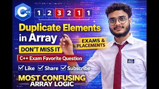 “Find Duplicate Elements in an Array in C++ | Placement &amp; University Exam Special” ⭐