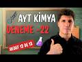 2026 AYT Kimya Son Tekrar Denemesi | 22. Deneme Çözümü 🚀