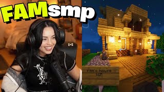 Valkyrae's FIRST DAY on FAMsmp and doing some HOUSE TOURS