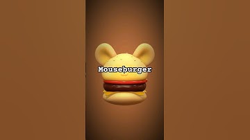 3D model timelapse MOUSEBURGER #nomadsculpt #funny #shorts