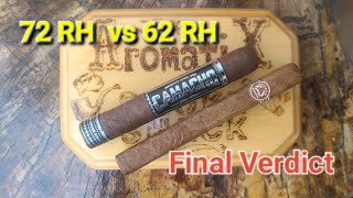 Cigars and Humidity The Final Verdict - 72 vs 62