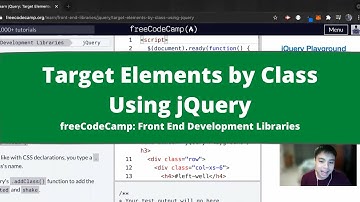 Target Elements by Class Using jQuery (jQuery) freeCodeCamp Tutorial