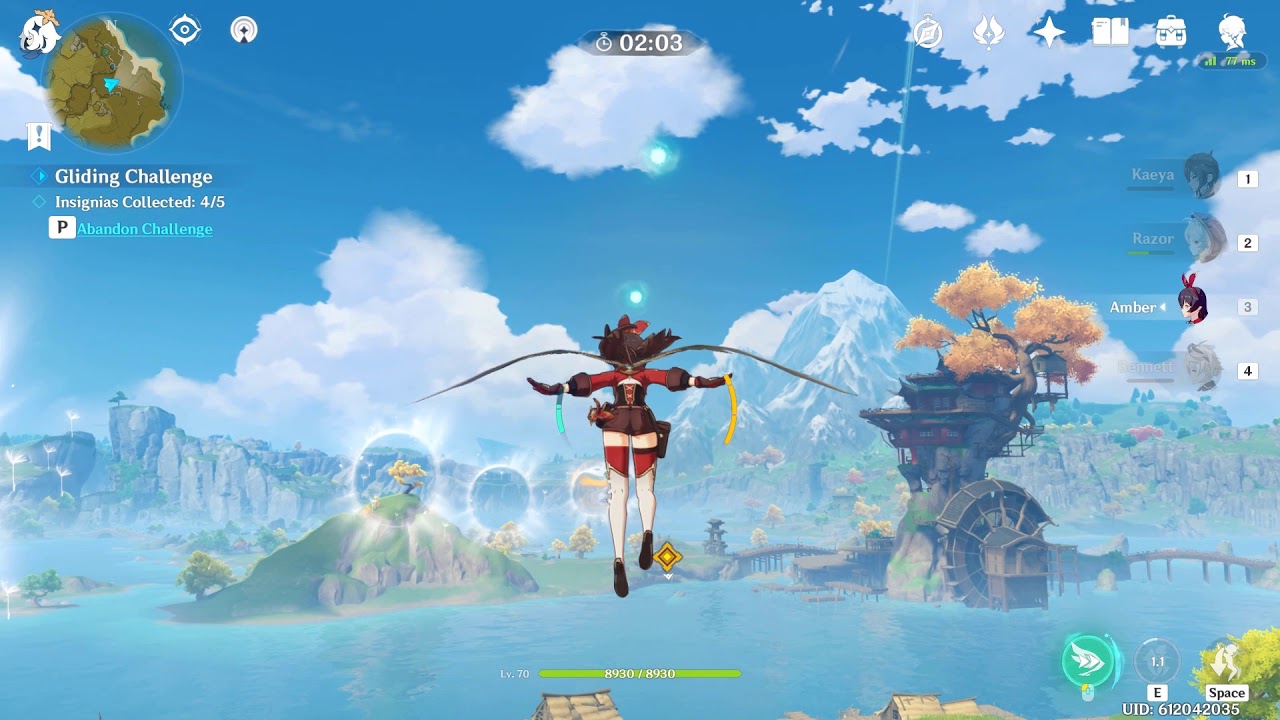 Wind Barriers Gliding Challenge Genshin Impact YouTube