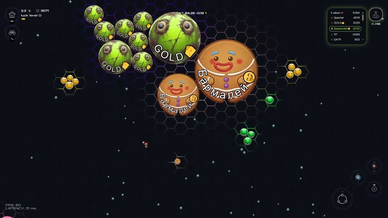 Gramzone, как роляет заморозка(a crypto-based agar.io clone on Telegram) #gramzone #p2e #games