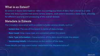 Famous Understanding the Extent Metadata in Azure Data Explorer Profile