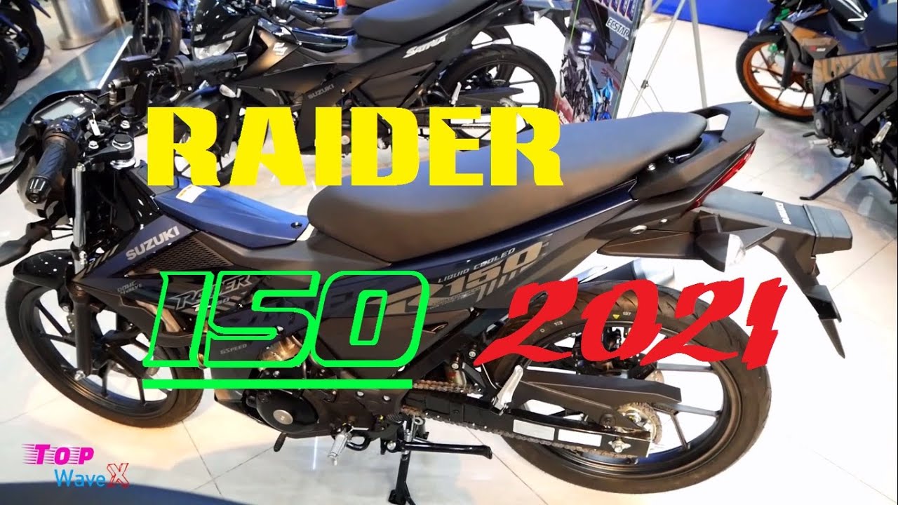 Suzuki Raider R150i 2021 – Xanh Đen Mờ – Matte Blue – Walkaround  | Top WaveX