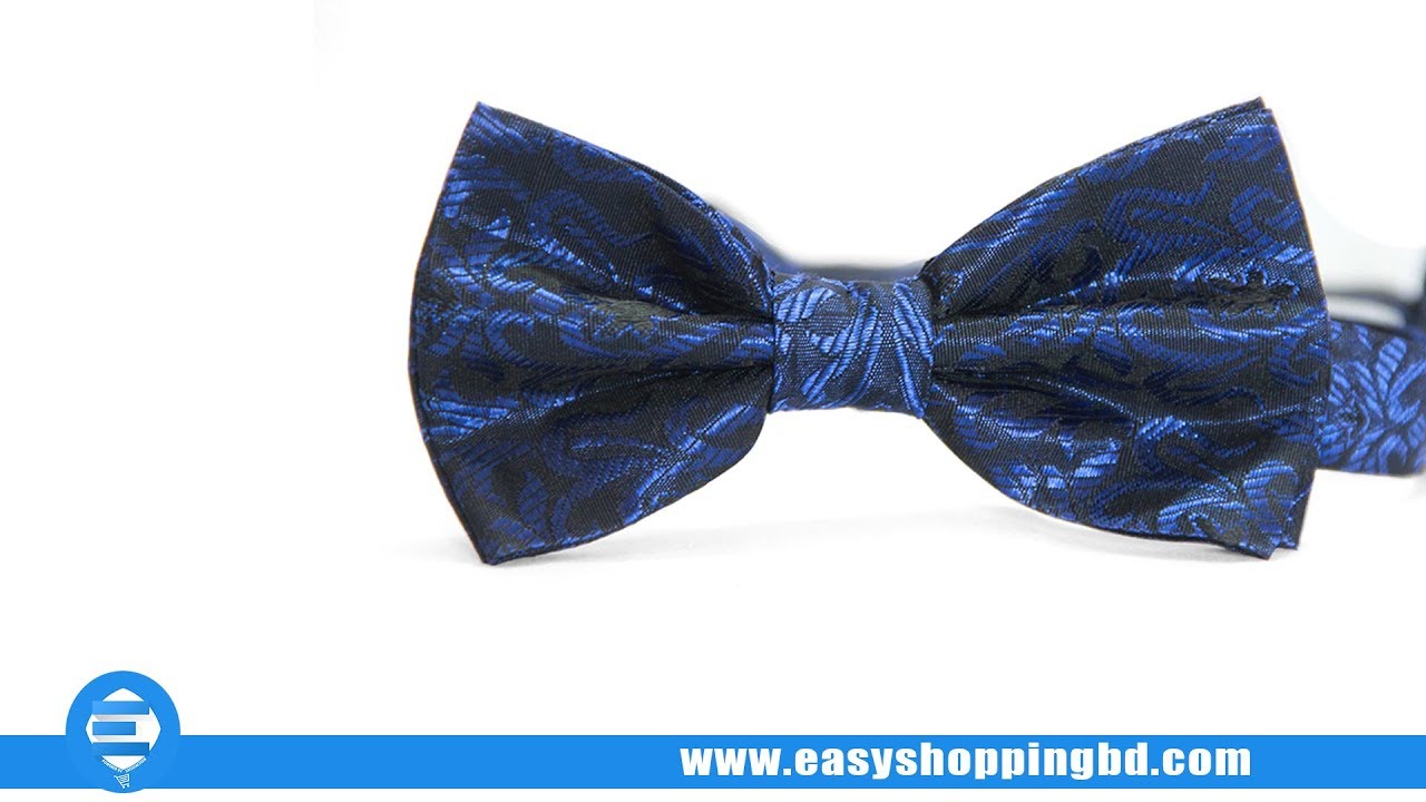 Blue Floral Bow Tie For Men in Bangladesh | Easy Shopping BD