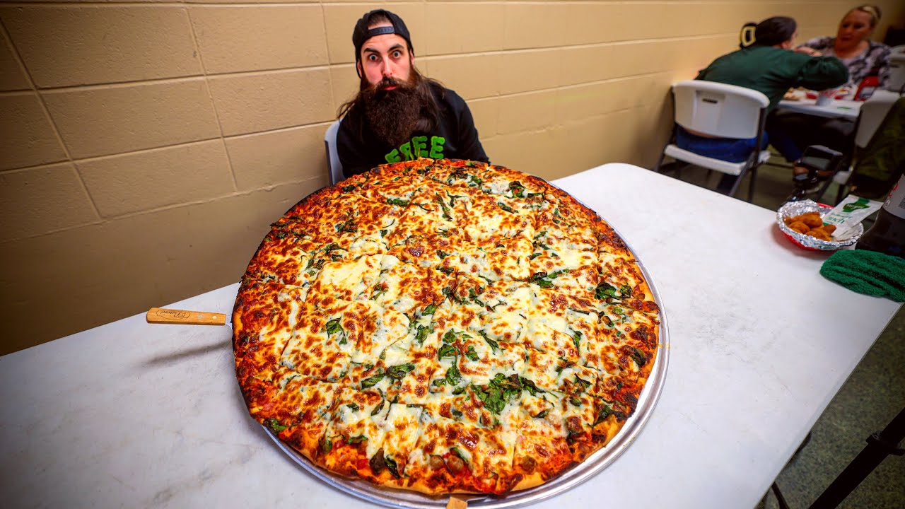 THIS 90 PIZZA CHALLENGE HAS ONLY BEEN BEATEN ONCE! BeardMeatsFood