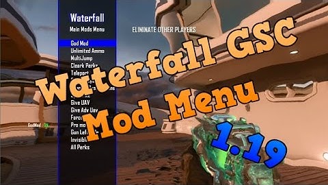 [BO2/GSC] Waterfall GSC Mod Menu + DOWNLOAD