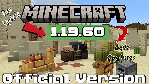Minecraft Pe 1.19.60 Official Version Released | Minecraft 1.19.60 NEW Java Features Added.🔥