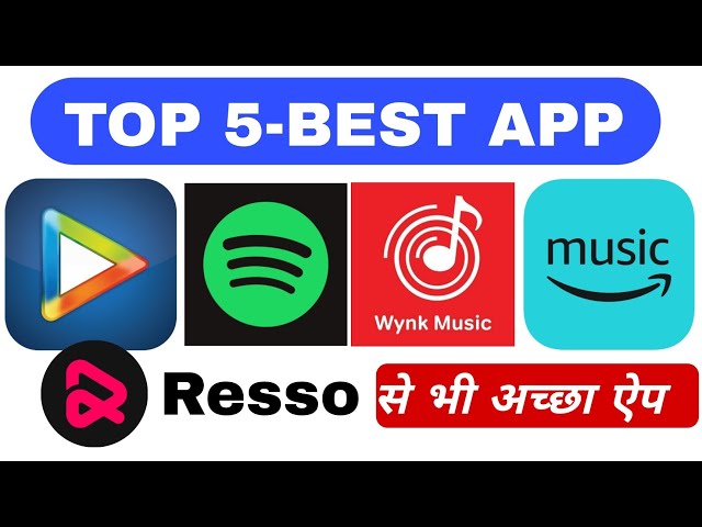 Resso Jaisa Dusra App 2024 | top 5best music app| best music app for android music app class=