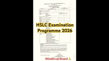HSLC exam routine 2026#hslcexam2026 #viral #study #exam#seba2026