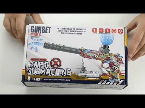 Пістолет на Орбізах з аккумулятором Colt 1911 з глушником Орбіган Червоний, видео 1