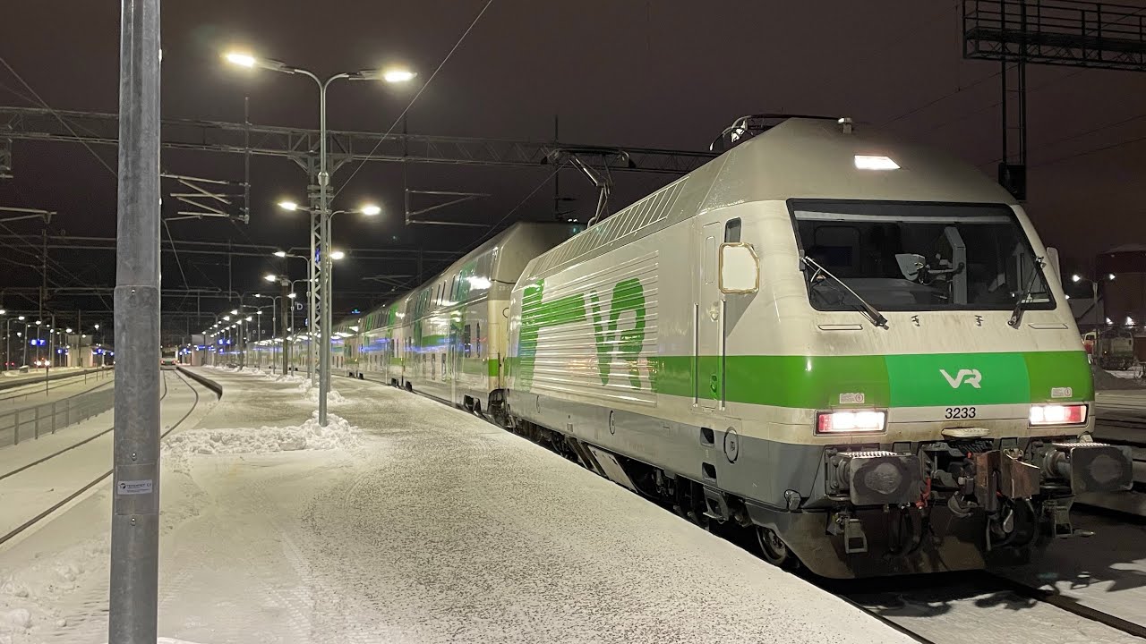 InterCity 265 yöjuna Pysähtyy Riihimäellä