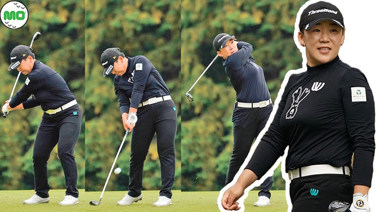 申 ジエ Jiyai Shin 韓国の女子ゴルフ スローモーションスイング!!!