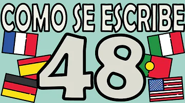 ¿Cómo se escribe 48 en palabras?