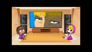 Masha y dora la exploradora reacciona a Masha VS Dora bizarre adventure