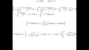 Integral of sin(x)/x from 0 to infinity - Method 1