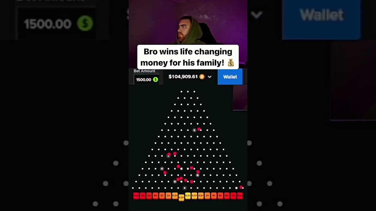 Bro won life changing money for his family #trending #stake #viral #casino #plinko #shorts #jackpot