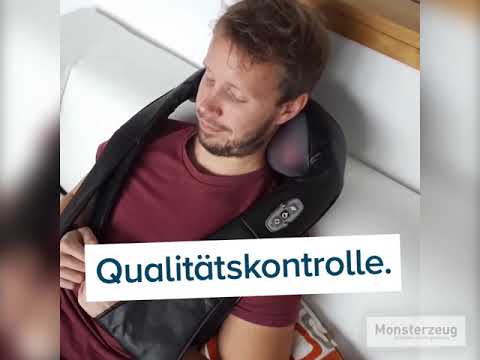 Das Ausprobieren von Geschenkartikeln ist im Team rätselhafterweise immer ganz besonders beliebt. Dieser Kollege hat das Shiatsu Massagegerät für Nacken und ...