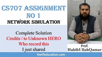 CS 707 Assignment Solution no1 2019