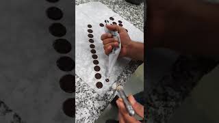 Stamping on chocolate