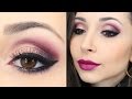 Maquiagem em tons de roxo para arrasar no inverno - Jana Taffarel