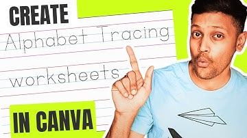 Hoe maak je alfabet-overtrekwerkbladen in Canva 🔥