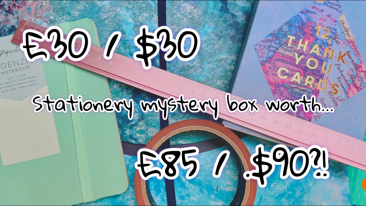 Unboxing a £30 Paperchase Mystery Box! Stationery Haul... plus meet a