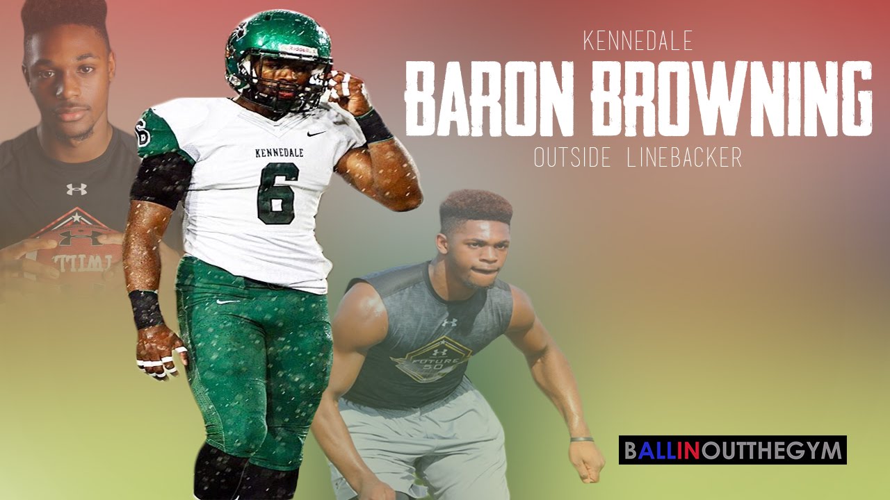 Baron Browning Just Creates HAVOC : (2015 Junior Football Highlights)