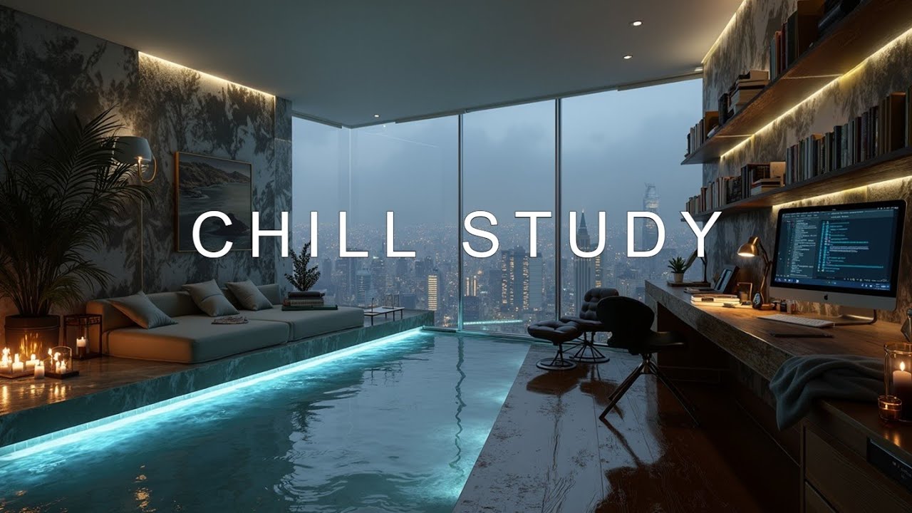 Музыка для глубокой работы в Найт-Сити 24/7 | Зимняя атмосфера для кодинга и учебы