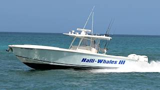 Haulover Inlet Vs. Jupiter 38 Cc Fishing Boat Halli Whales Iii - Three Yamaha 300 Hp - 4K Uhd