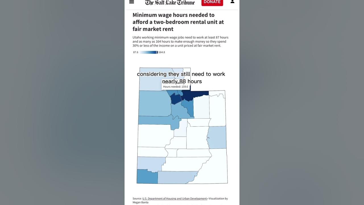 Can you afford Utah rent on minimum wage? YouTube
