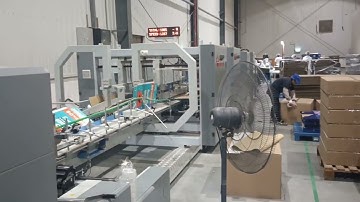 HL-1650AB-M  #two #pieces #foldergluer #machine for corrugated flat box #printing #package #graphics