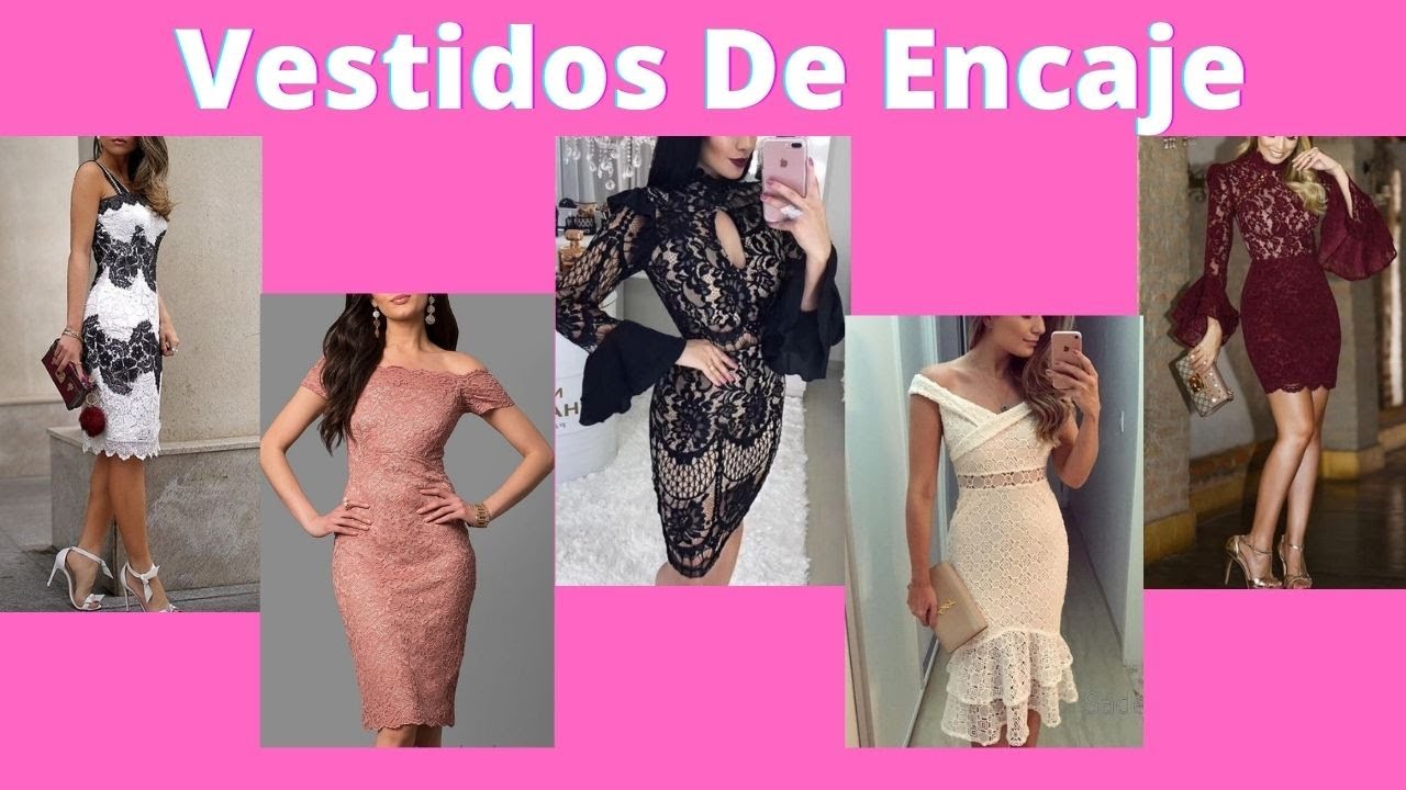 Tendencia En Vestido De Encaje 2021💞 Vestidos de Blonda Encaje 🤍Vestidos Elegantes De Encaje 2021 -