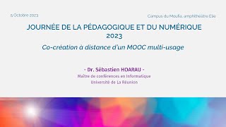 Journée De La Pédagogique Et Du Numérique - Édition 2023 Dr. Sébastien Hoarau
