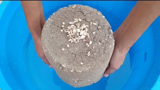 Result|| Part 2 || Stoney texture Giant buckets|| crumbling and dipping in water || #asmr #satisfy