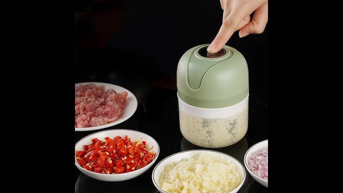 Electric Garlic Chopper, Portable Cordless Mini Food Processor, Rechar –  KitchekShop