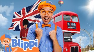 Blippi Explores London On A DoubleDecker Bus! | Educational Videos for Kids