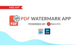 PDF Watermark App By Algoworks