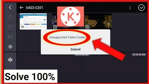 Kinemaster Unsupported Video Codec Problem | kinemaster error exporting | kinemaster video editing